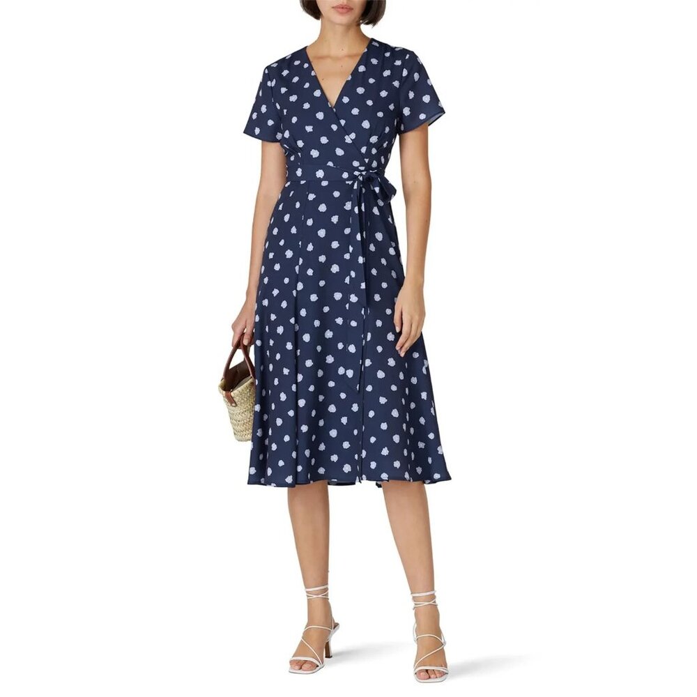 Slate & Willow Ditsy Floral Wrap Dress Size S Women’s Designer Casual